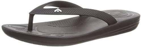Fitflop Unisex Kid's Iqushion Junior Ergonomic Flip-Flops, Schwarz, 17 EU
