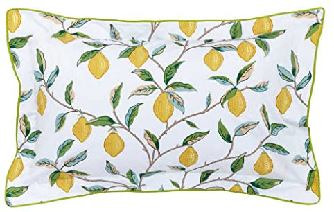 Morris & Co Lemon Tree Leaf Green Bedding Range (Oxford Pillowcase 74cm x 48cm)