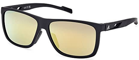 adidas Men's Sp0067 Sonnenbrille, 6002g Matte Blk/Brown Mirr[gb7381], One Size