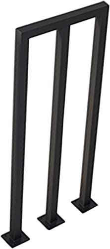 M-förmige Schmiedeeiserne Treppengeländer Nordic Moderner Schwarz Treppe Handlauf Rutschfester Dekorativer Zaun für Outdoor, Villa, Garten, Bar Leicht Zu Montieren (Size : 95cm)
