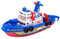 WBTY Kinder-Spielzeugboot, Elektrisch mit Musik-Licht-Wasser-Spray-Marine-Brandschutz-Modell