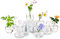 Kleine Vasen Für Tischdeko Aus Hewory, 12 Stück Vase Glas Mini Vasen Set Modern Glasvase Klar Kleine Blumenvasen Für Hochzeitsdeko Tisch Wohnzimmer Deko