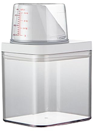 Facynde Waschmittel Dosierhilfe Dosierhilfe Waschpulver Waschmittelbox Mehrzweck-Waschpulverspender, Waschpulver-Behälter, Aufbewahrungseimer, Waschmittelbox