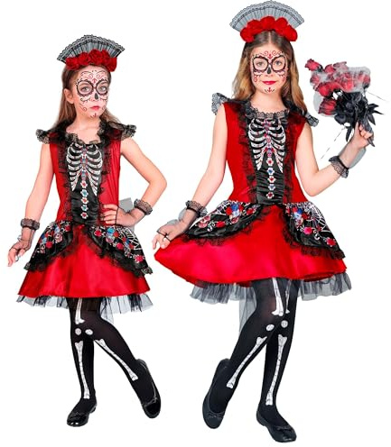 W WIDMANN MILANO Party Fashion - Dia de los Muertos Kostüm Kinder