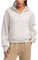 CRZ YOGA Felpe con Cappuccio a Mezza Zip da Donna Foderate in Pile con Fori per i Pollici Latte Bianco 44