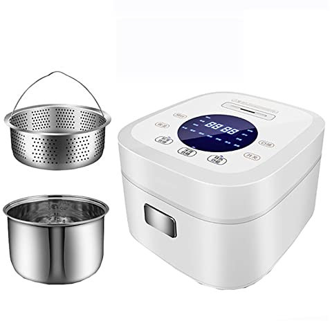 Olla arrocera Baja en azúcar (3/5 L) Olla arrocera multifunción doméstica, Revestimiento de Acero Inoxidable 304, Sopa de arroz separada, para 1-7 Personas (tamaño: 5 L (B)) ()