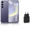 Samsung Galaxy S24 +, Smartphone Android 5G, 512 Go, Chargeur Secteur Rapide 25W Inclus [Exclusivité Amazon], Smartphone déverrouillé, Indigo, Version FR