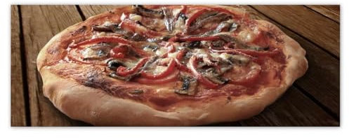 Vlies Tapete 250x93cm Pizza auf Holztisch No.H1453M_TV5BR