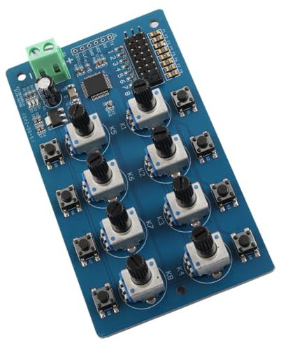 Digitaler Servo-Tester-Controller, STM32 8-Wege-präzise Knopfsteuerung, Integrierter Lenkgetriebe-Knopf-Einstellcontroller Mit LED-Anzeige Für Steuerzeichen