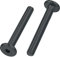 M6 (6mm x 30mm) Black Flat Head Furniture Screw Hex Drive Socket with Metric Thread Fully Threaded Furniture Bolts for Furniture Cots Beds Crib and Chairs (Pack of 12)