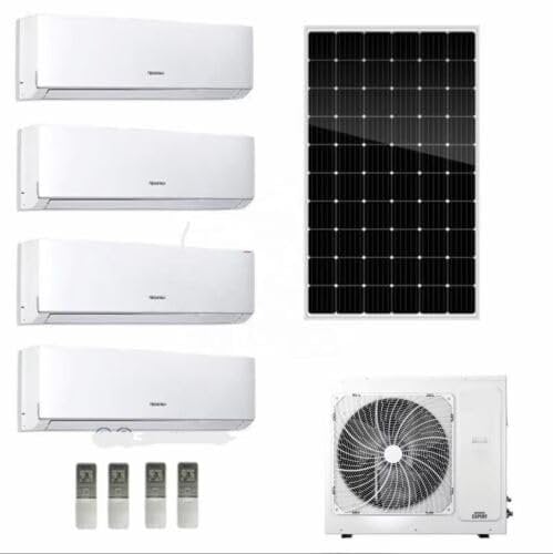 18000BTU Solar Inverter Multi 9k Zones Split Air Conditioner/Heater - 2 Zones