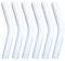 Wizoowip Ensemble d'accessoires de Paille réutilisables, Embouts en métal et Silicone, 6 pièces, Couvre-Coudes Flexibles de qualité Alimentaire, Remplacement du coude pour Hydraflow en Acier INOX