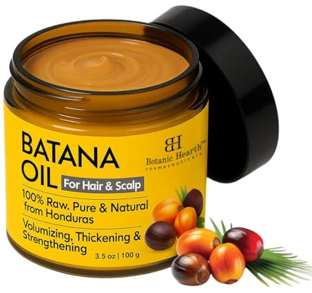 Botanic Hearth Batana-Öl für das Haarwachstum, Batana-Butter (100 ml), tiefenpflegende und revitalisierende Haar- und Hautpflege