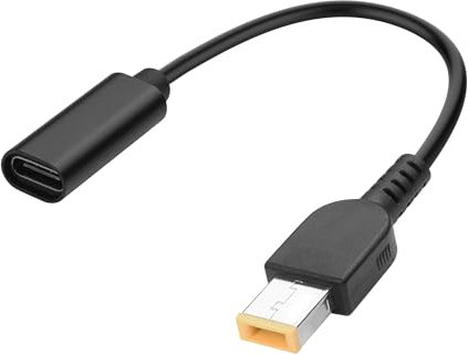 YACSEJAO USB C to Slim-Tip Laptop Charging Cable 100W Rectangle ThinkPad X1 11.0 * 4.5mm to USB Type C Power PD Charge Cable Support 20V 5A for Laptop