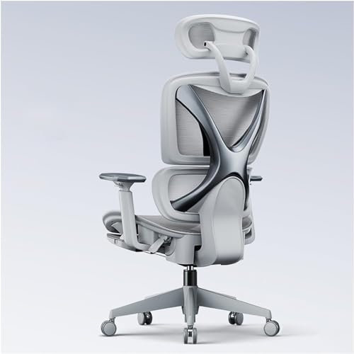 ASBEQUZBE Ergonomischer Sessel, Chefsessel, mit Lendenwirbelstütze, Kopfstütze und Armlehne – Netz-Computerstuhl für ultimativen Komfort und Halt Stabilize