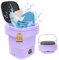 Lavatrice Portatile, 13L 2kg 2 in 1 Lavatrice Piccola, Lavatrice Portatile con Centrifuga, Adatto per Campeggio, Viaggi, Bucato,Biancheria Intima, Calzini, Hotel, RV, Viola