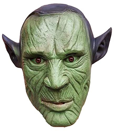 RONGYEDE-Hworks Dan Carroll Kopfbedeckung Grün Vollgesichtsmaske Latex Cosplay Kostüm Requisiten für Halloween Party
