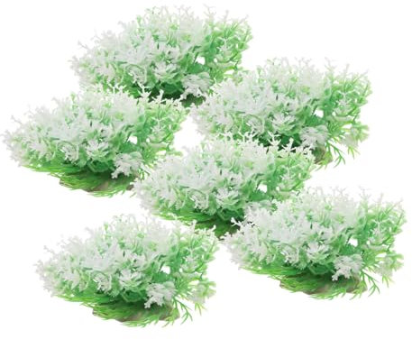 Happyyami 6pièces Plantes Aquatiques Artificielles Pour Aquarium Décorations Réalistes Pour Réservoir De Poissons Plantes Résistantes Décoloration Et Pour Aménagement De Bac à