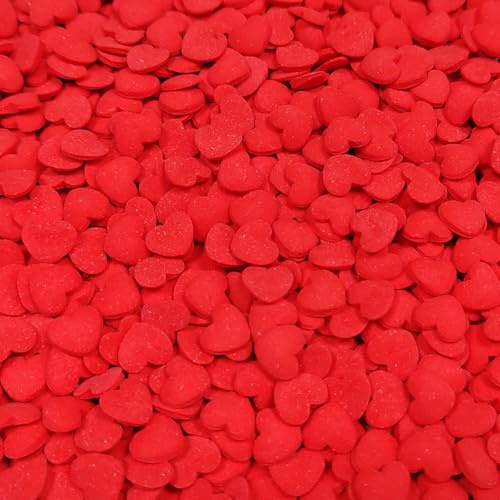 Valentine's Day Red Hearts Sprinkles Cake Decorations Cupcake Toppers Cookie Decorating Wedding Party Valentine Supplies