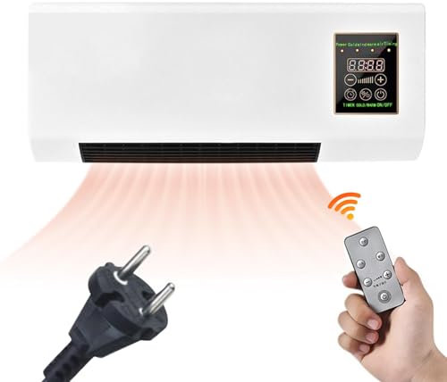 Zestivra Aire Acondicionado De Pared Para Dormitorio, Aire Acondicionado Y Calentador De Pared - Aire Acondicionado De Pared Aire Acondicionado Inteligente Con Refrigeración Por Aire, Calentamiento Rá