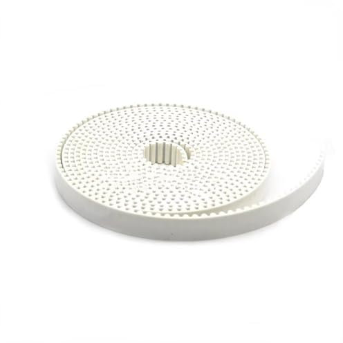 Antriebriemen 8M/S8m Weißes Polyurethan-Polyurethan Mit Stahldrahtöffnung, Synchrone Bandbreite 15/20/25/30/40 Getrieberiemen