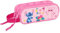 safta Stitch Chill - Trousse Double Enfant pour Enfant - Idéal pour Enfants d'âge Scolaire, Confortable et Polyvalent, qualité et résistance, 21 x 6 x 8 cm, Menton/Rose, M, décontracté, Mente/Rose, M
