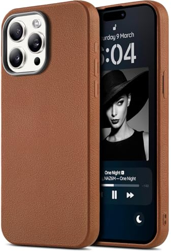 BEZ Phone Case for iPhone 15 Pro Case, Soft TPU Ultra-Slim Protective Cover for iPhone 15 Pro, Shockproof, Anti-Scratch, Brown