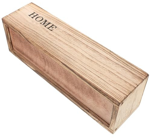 Mikikit Centro De Mesa con Caja De Madera: Macetero Rectangular De Madera, Estilo Rústico, Largo, para Bodas, Jardinería, Repisa De Ventana, Decoración De Mesa.