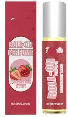 Parfum À Bille Strawberry Charm - Parfum Frais Et Délicat, Arôme De Fraise Sucrée Longue Durée, Rehausse Votre Charme Personnel(2PCS)