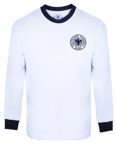 Score Draw West Germany 1974 L/S World Cup Final Shirt White X-Large Cotton