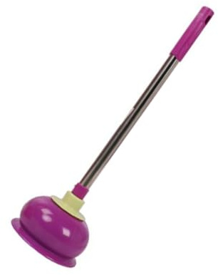 SHINEOFI Sturalavandini con Ventosa per WC Intasato Manico in Acciaio Resistente Potente Aspirazione per Pulizia Scarichi e Lavelli Strumento Pratico e Durevole per Bagno