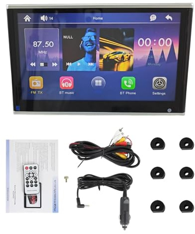 Car Headrest Monitor, Rear Seat TV, 10.1/11.6 Inch Car Headrest Monitor with Ambient Light, Touch Screen Car TV, Mirror Link Car TV(11.6in)