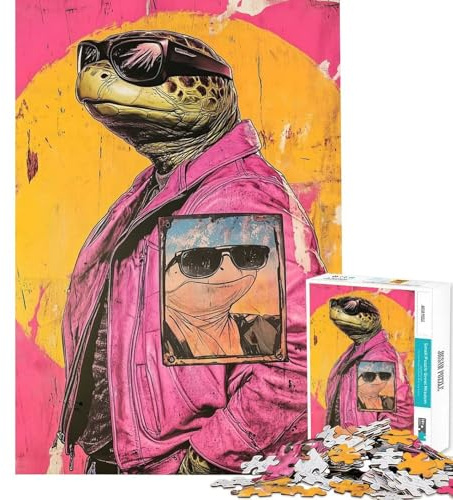 1000 Piece Jigsaw Puzzle for Adults Teenage Mutant Ninja Turtle Art Teenager Puzzles Family Game For Family Fun Birthday And Unique Gifts (Size 38x52cm)