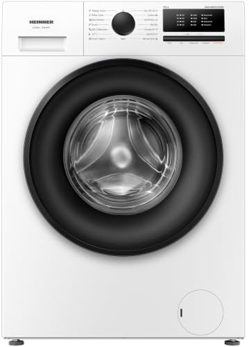 Heinner Waschmaschine 7 kg Slim Frontlader nur 38,5 cm tief, 1200 U/min, Inverter Motor, 15 Programme inkl. Steam Care, Energieklasse A, Quick 15', Kindersicherung, Weiß, HWM-HMN7012IVSMA