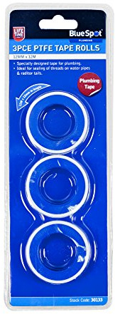 Blue Spot Tools 30133 PTFE Tape, White
