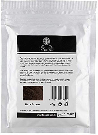 Fidentia Premium Schütthaar 40g Nachfüllpackung | Dark Brown - Dunkelbraun