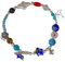 Kokomorocco - Pulsera Religiosa Historia de Jesús - Pulsera de Comunión - Abalorios de Plata de Ley/Piedras Naturales/Cistal de Murano - 15 cm - Plata de Ley 925