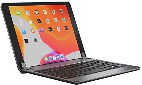 Brydge 10.2 Wireless Keyboard Compatible with iPad 9th, 8th & 7th Generation, Backlit Keys, Long Battery Life, Space Gray