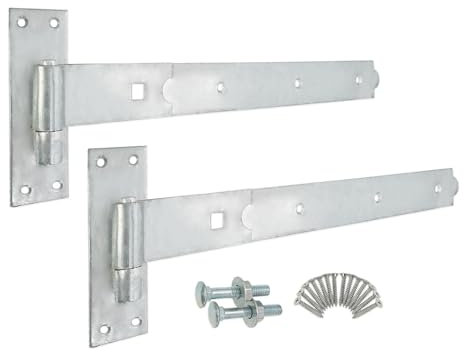 20,3 cm 20,3 cm 12 '' 45,7 cm 61 cm Heavy Duty Garage Door Capannone del cancello del fienile e cerniere a fascia (45,7 cm diritte)