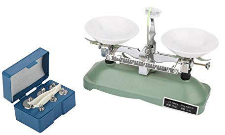 Mechanische Waage - 200 g/0,2 g Waage mit mechanischer Schale und Gewichten Lehrmittel für das Labor für chemische Physik