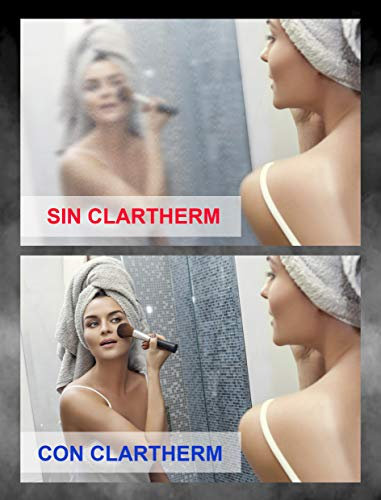 Clartherm Lamina ANTIVAHO DESEMPAÑAR LOS Espejos DE BAÑO. Medida 40 X40 CM