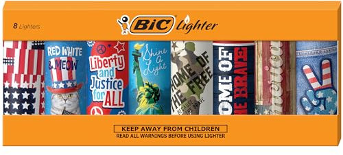BIC Feuerzeuge der Serie Americana 8 Stück