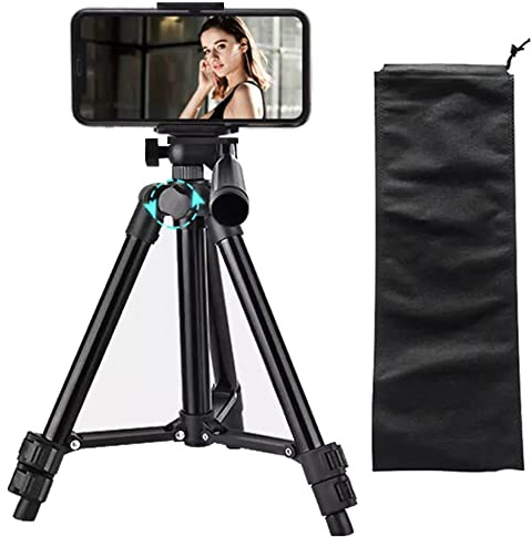 TronicXL Trépied professionnel de 30 à 60 cm pour smartphone Apple iPhone Tripod Support photo Vidéo de table de studio I Trépied à manivelle Smartphone Support de table