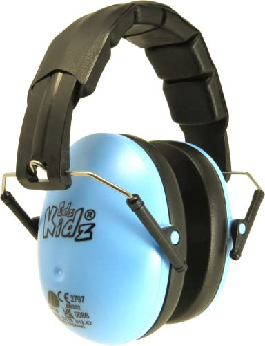 Edz Kidz. Kids Ear Defenders Children Girls Boys Toddlers and Teens. Hearing Protection for Kids. Earmuffs for Autism. Great Noise Reduction. CE Certified (Blue)