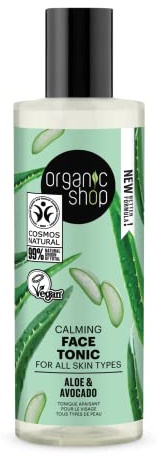 Organic Shop Avocado and Aloe Skincare Calming Face Tonic, 150 ml