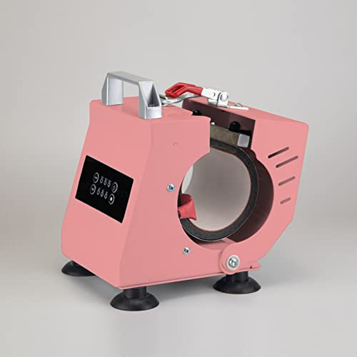 Máquina De Sublimación De Prensa De Calor Para Tazas, Mini Máquina De Prensa De Tazas Para Hacer Regalos Especiales, Transferencia De Calor Para Tazas De 11OZ, Portátil Y Ligero,Rosado