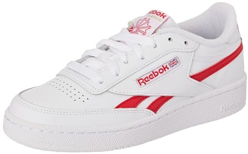 Reebok Unisex Club C Revenge Sneaker,Ftwwht Vecred Ftwwht,45 EU