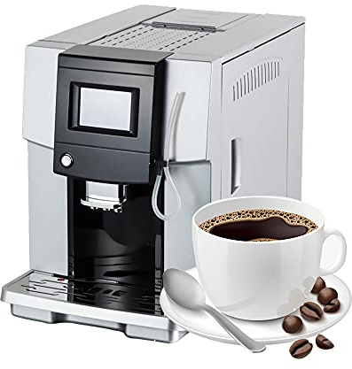 Automatische 200-Watt-Kaffeemaschine, Espresso-Cappuccino-Zubereiter, mit unabhängigem Milchschaumsystem und einstellbarem Getriebe, CE/FCC/CCC/PSE