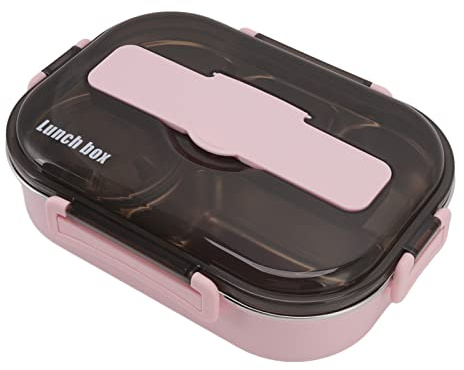 TOPINCN Lunch Box, Termico Piatti da Portata, Vassoi e Vassoi Vassoi da Portata Lunch Box con Isolamento Termico in Acciaio Inossidabile, Contenitore per Alimenti a Prova di