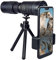 HHUARI Mini-Teleskop Tragba Remote Tube Monokular Super Telezoom Teleskop, tragbarer astronomischer Zoom HD Outdoor Quadratisches astronomisches Teleskop mit Stativ für Kinder Erwachsene The New